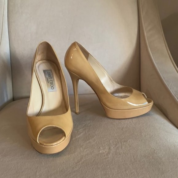 Jimmy Choo Peep Toe Pump - Picture 1 of 6